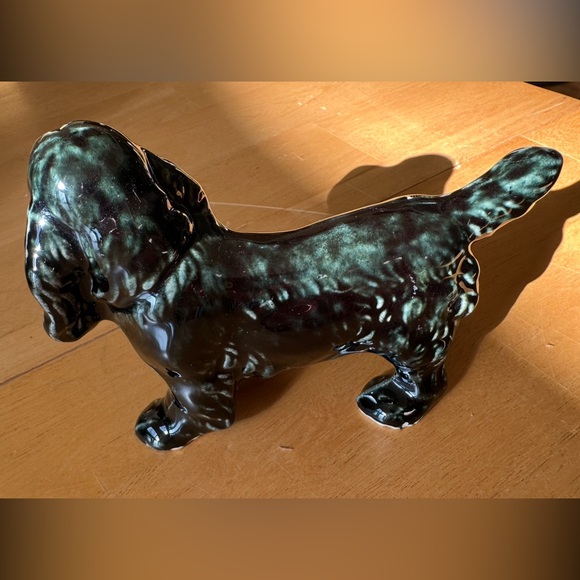 Vintage Glazed Ceramic Dog Figurine - Picture 3 of 9